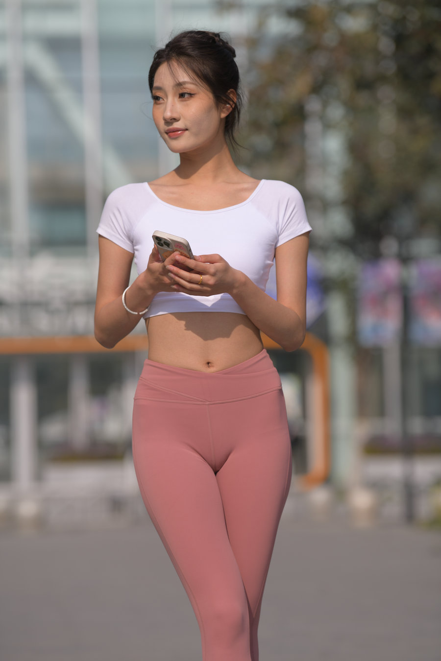 图片[1]-粉红色瑜伽裤女孩J4915 583P1V-26.4GB-达塔图库