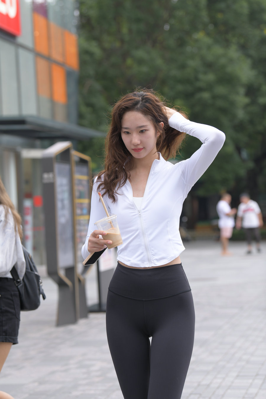 图片[3]-像刘亦菲的黑色瑜伽裤女孩J2237 340P1V-14.8GB-达塔图库