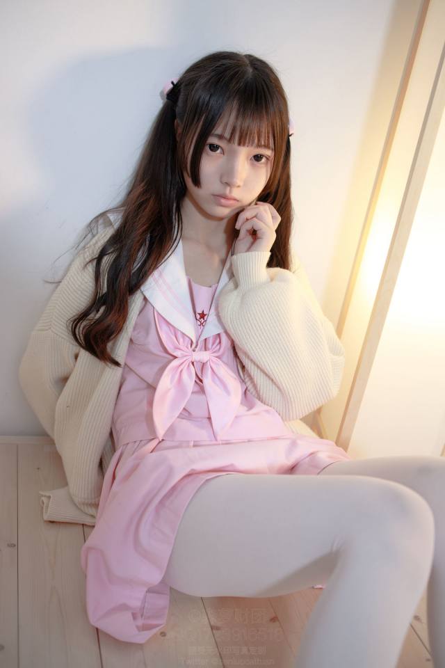 图片[3]-好像有什么心事的白丝双马尾女孩【59P】20022-达塔图库