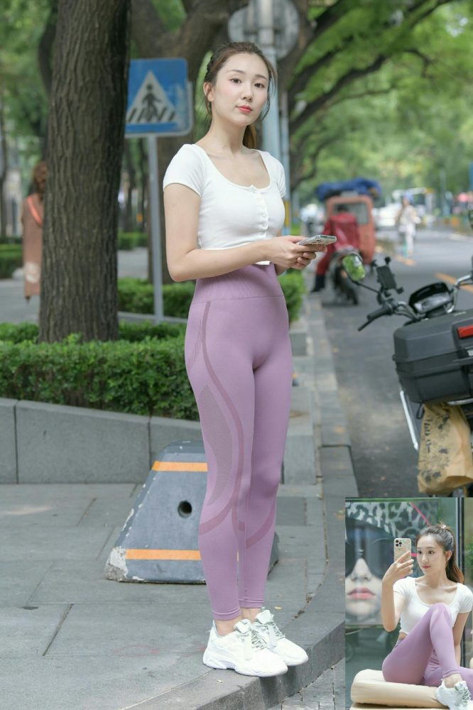 图片[5]-香芋色瑜伽裤高马尾漂亮女孩J2206 545P1V-19.1GB-达塔图库