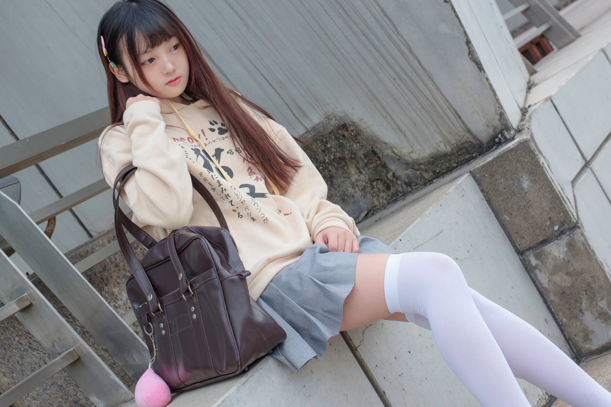 图片[3]-甜美的白丝女孩【131P】20007-达塔图库