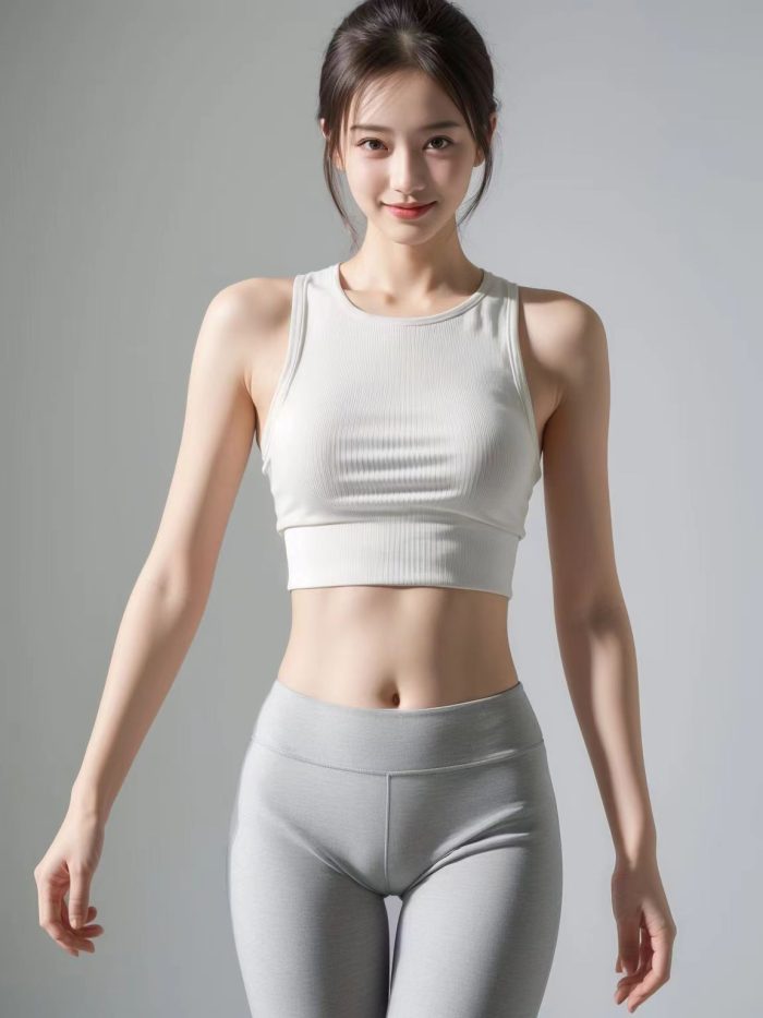 AI瑜伽裤清纯妹子系列图-达塔图库