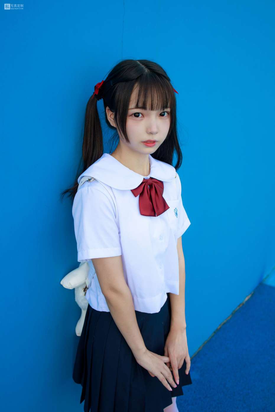 图片[2]-眼神好清澈的双马尾白丝女孩【75P】20019-达塔图库