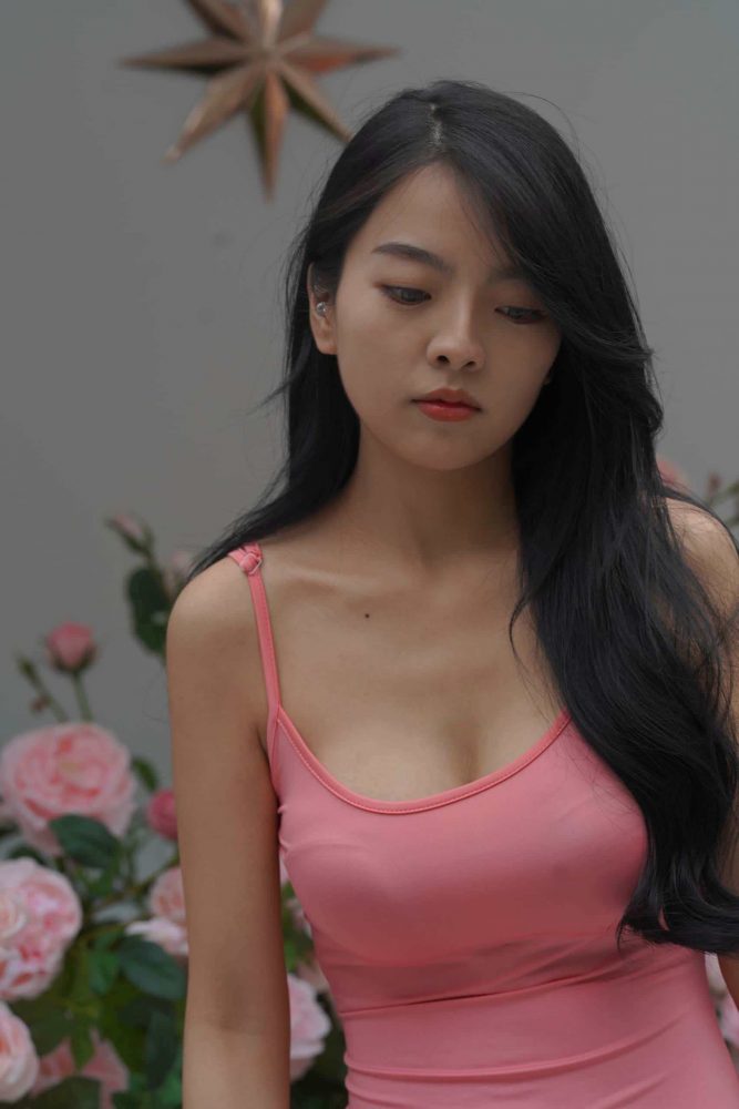 P4169 柔美粉色长裙 【152P】-达塔图库