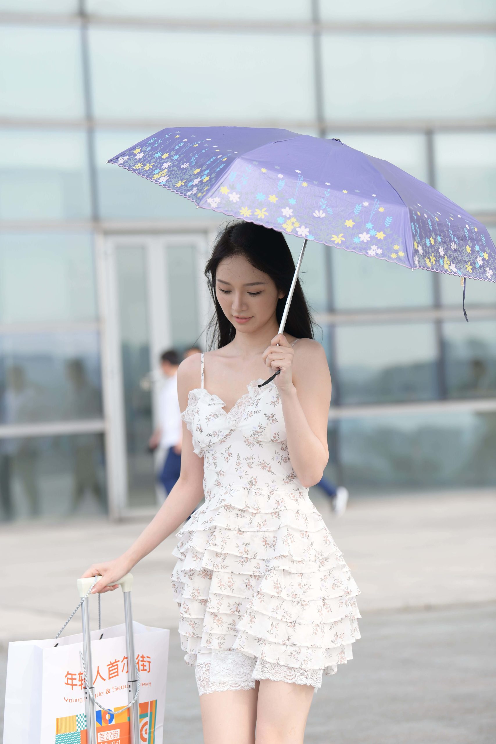 图片[5]-P4381 甜美青春吊带白裙 【62P】-达塔图库